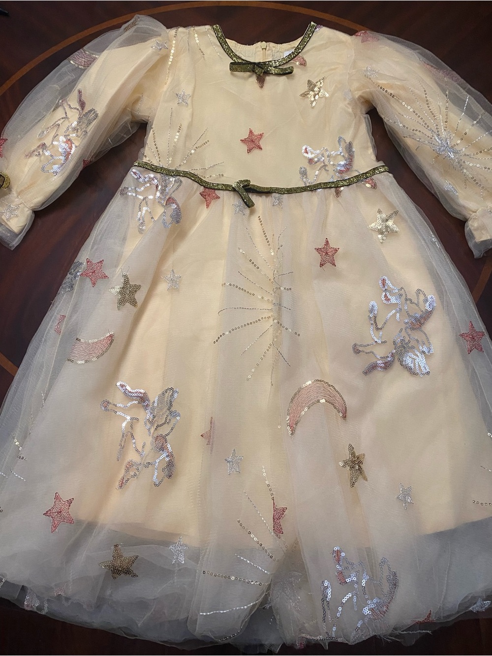 Lola + the boys Golden Star Party Dress